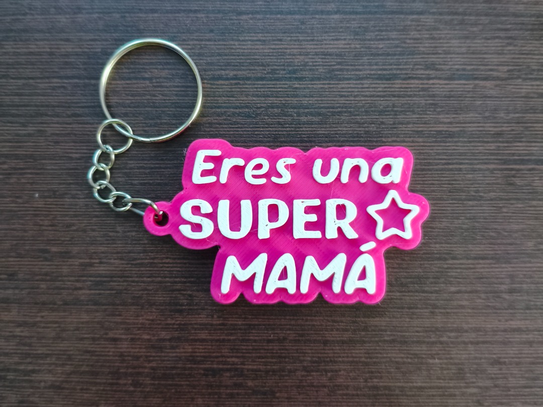 Llavero Eres una súper mamá